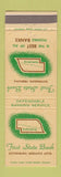 Matchbook Cover - First State Bank Gothenburg NE