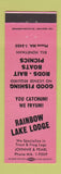 Matchbook Cover - Rainbow Lake Lodge Portland OR PINK