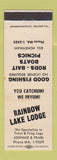 Matchbook Cover - Rainbow Lake Lodge Portland OR WHITE WEAR