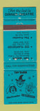 Matchbook Cover - The Barn Frontier Plantation Dinner Theatre Ellisville MO WORN