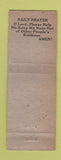 Matchbook Cover - Belgrade Gardens Barberton OH WORN