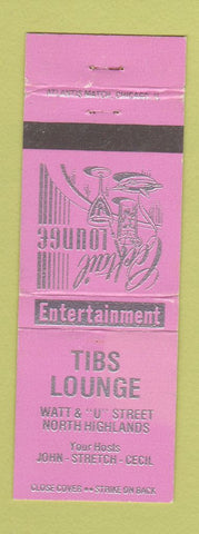 Matchbook Cover - Tibs Lounge North Highlands CA?