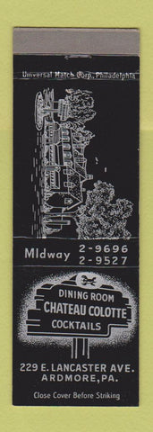 Matchbook Cover - Chateau Colotte Cocktails Ardmore PA