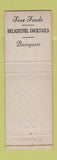 Matchbook Cover - Chateau Colotte Cocktails Ardmore PA