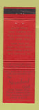 Matchbook Cover - The Standard Club Los Angeles CA WORN