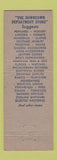 Matchbook Cover Goldsmith Bros Stationers New York City Department Store DD Bean