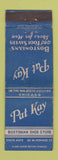 Matchbook Cover - Pat Kay Bostonian Shoes Chicago IL WEAR