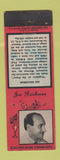 Matchbook Cover - Joe Reichman Piano Player Band Diamond Radio 1930s