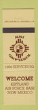 Matchbook Cover - Kirtland Air Force Base NM Kirtland Inn