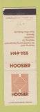 Matchbook Cover - Hoosier Heating Air Conditioning Equipment WEAR