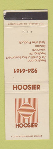 Matchbook Cover - Hoosier Heating Air Conditioning Equipment WEAR
