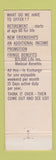 Matchbook Cover - 911th Tactical Airlift Group Air Force Pittsburgh PA