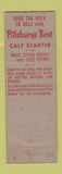 Matchbook Cover Pillsbury's Best Feeds Corpstein Elevators Perry Medina KS WEAR