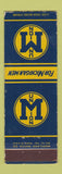 Matchbook Cover - University of Michigan Union Ann Arbor MI WEAR