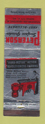 Matchbook Cover - Peterson Surface Grinder Kansas City MO WEAR