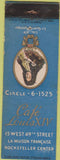 Matchbook Cover - Cafe Louis XIV New York City WEAR