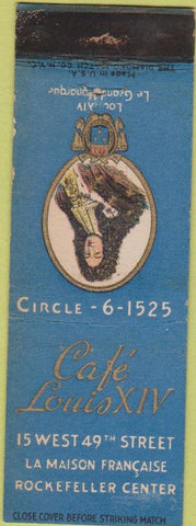 Matchbook Cover - Cafe Louis XIV New York City WEAR