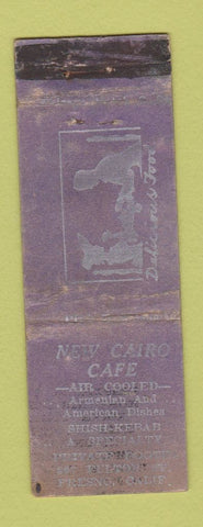 Matchbook Cover - New Cairo Cafe Fresno CA POOR