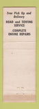 Matchbook Cover - Coar and Pleier Flying A oil gas Levittown NJ POOR