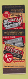 Matchbook Cover - Speedway Razor Blades Bloomfield NJ Federal