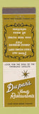 Matchbook Cover - Du-par's Restaurant CA