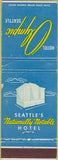 Matchbook Cover - Hotel Olympic Seattle WA