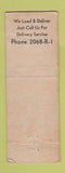 Matchbook Cover - C&R Lee Washed Sand Gravel East Stroudsburg PA WEAR
