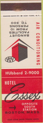 Matchbook Cover - Hotel Essex Boston MA