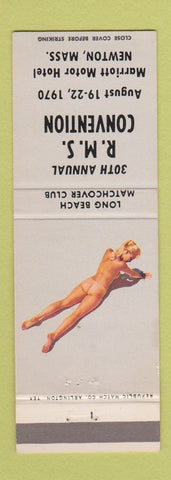 Matchbook Cover - RMS Convention 1970 Newton MA pinup