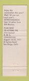 Matchbook Cover - RMS Convention 1970 Newton MA pinup