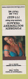 Matchbook Cover - Fondren South Texaco oil gas pinup Houston TX