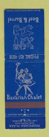 Matchbook Cover - Beef and Barrel Bavarian Chalet Las Vegas NV WEAR