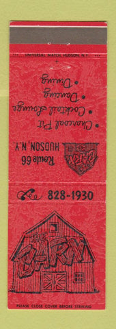 Matchbook Cover - The Barn Restaurant Hudson NY