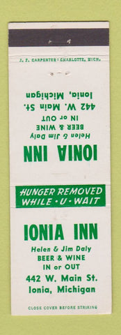 Matchbook Cover - Ionia Inn Ionia MI