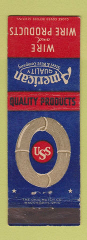 Matchbook Cover - American Steel & Wire Products