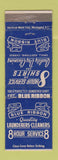 Matchbook Cover - Blue Ribbon Laundry Dry Cleaning Washington DC WEAR