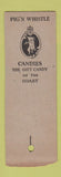 Matchbook Cover - Pig'n Whistle Los Angeles Hollywood SAMPLE POOR STRIKER