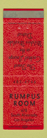 Matchbook Cover - Rumpus Room Los Angeles CA WEAR