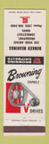 Matchbook Cover - Browning Gripbelt V Drives Bobker Bearings Bridgeport CT