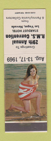 Matchbook Cover - RMS Convention 1969 Las Vegas NV Stardust Hotel pinup