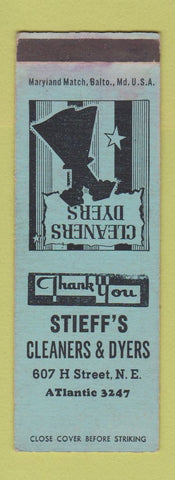 Matchbook Cover - Stieff's Cleaners Dyers SAMPLE WEAR