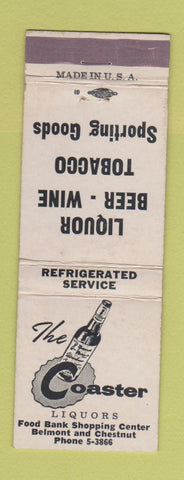 Matchbook Cover - Coaster Liquors  WEAR