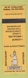 Matchbook Cover - Apsara Restaurant Quebec QC WEAR