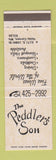 Matchbook Cover - Peddler's Son Hales Corners WI
