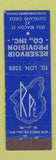 Matchbook Cover - Reservoir Provision  midget