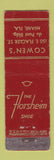 Matchbook Cover - Florsheim Shoes Cowen's Miami FL Midget WEAR