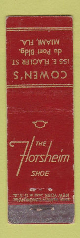 Matchbook Cover - Florsheim Shoes Cowen's Miami FL Midget WEAR