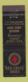 Matchbook Cover - Red Cross Shoes Marcus Shop Ridgewood NJ midget