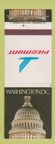 Matchbook Cover - Piedmont Airlines Washington DC