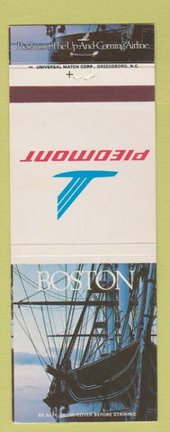 Matchbook Cover - Piedmont Airlines Boston MA